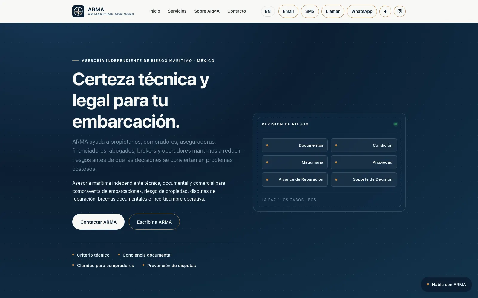 ARMA website home page